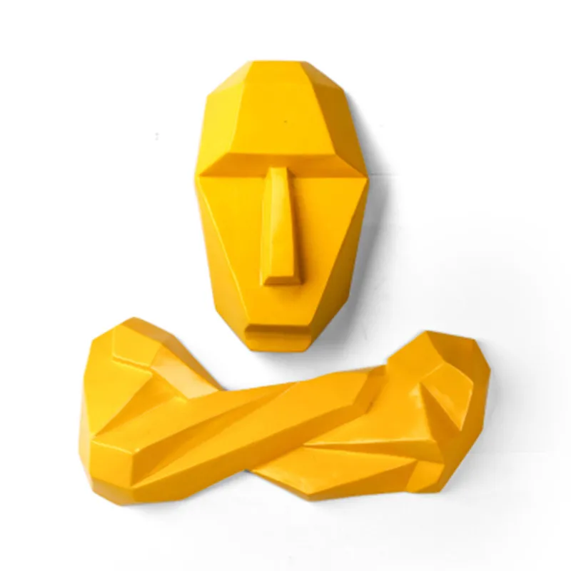 

ABSTRACT FIGURE STEREO KING KONG FIGURINE RESIN ART&CRAFT DESKTOP LIVING ROOM WINE CABINET WALL HANGING DECORATIONS R109