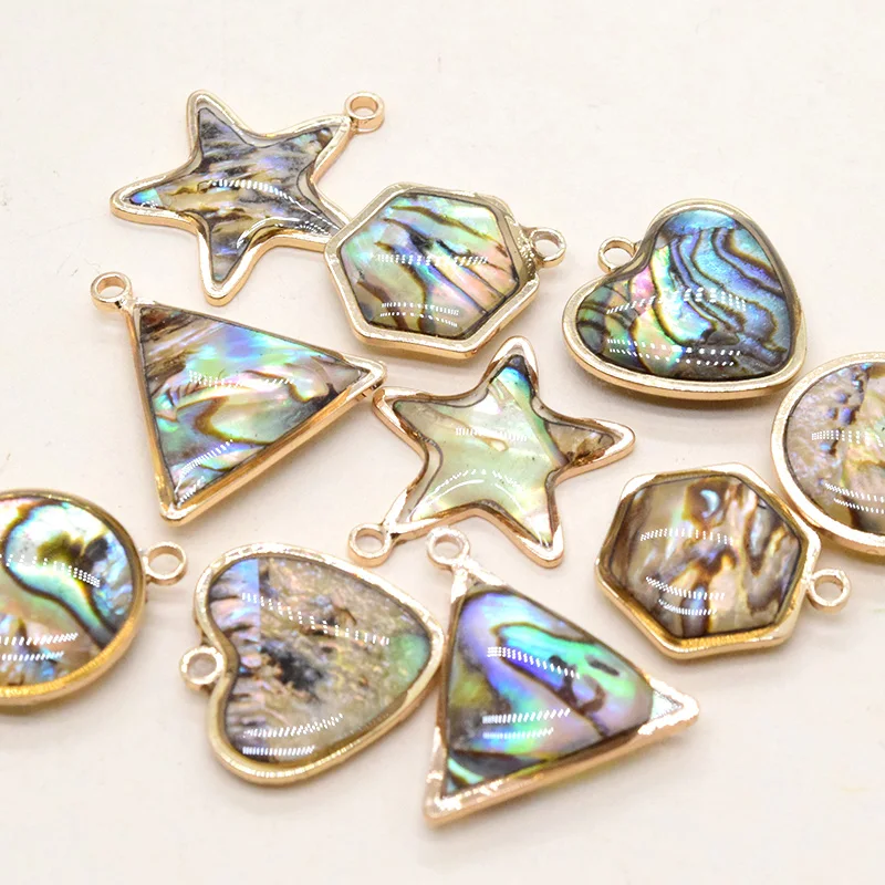 50 шт. подвески-ракушки в форме сердца