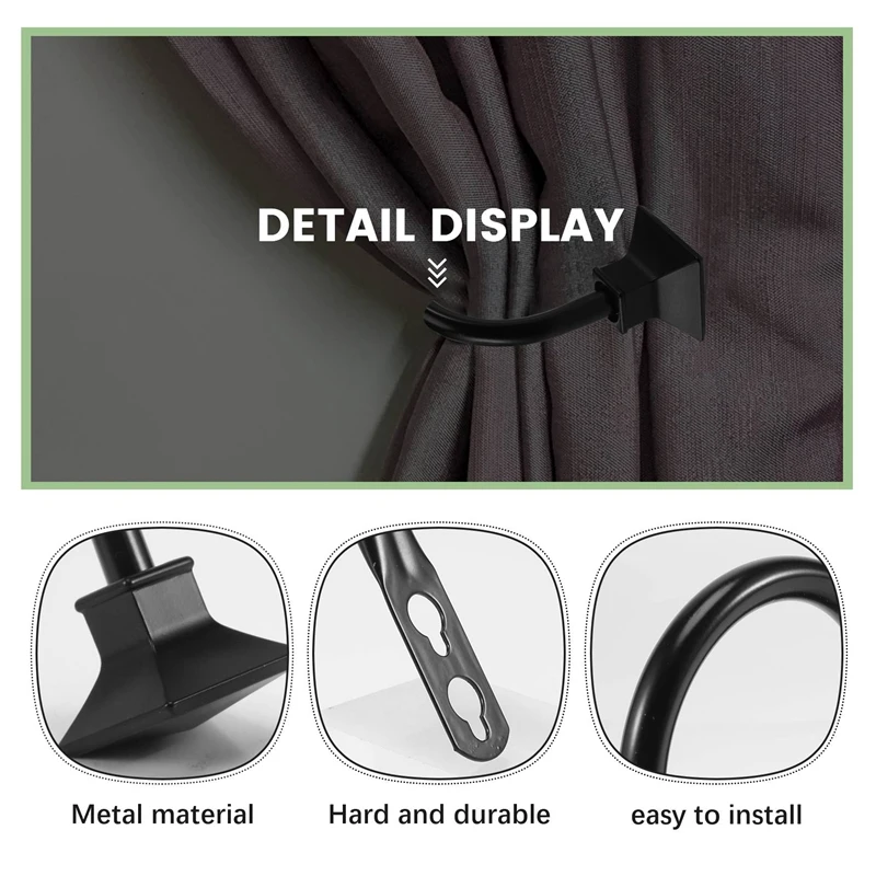 Набор из 2-х квадратных металлических декоративных занавесок настенных