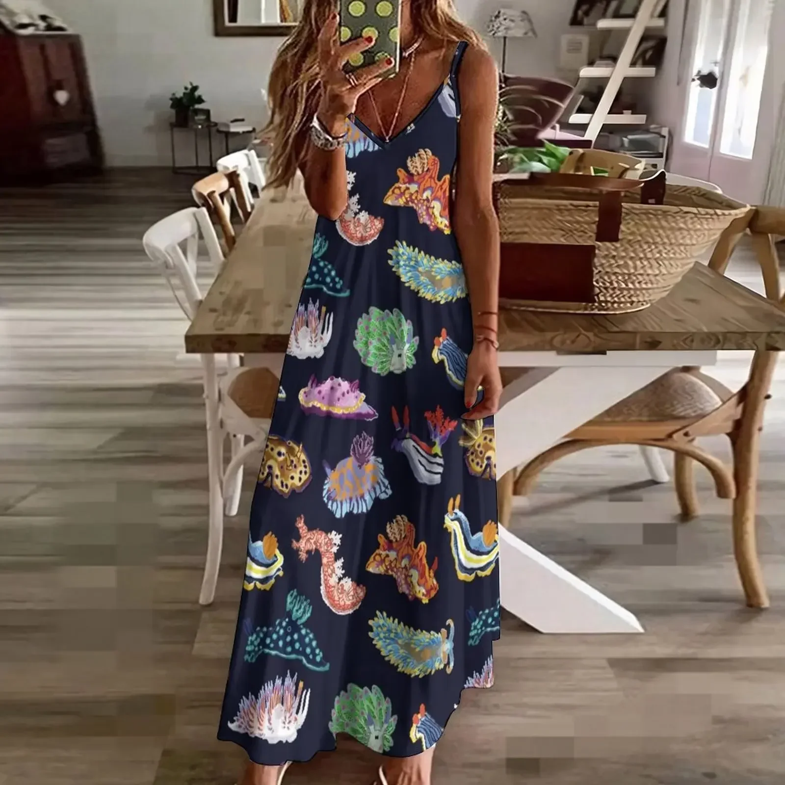 Платье без рукавов Nudie Cuties женское вечернее платье летнее 202 свободное лето