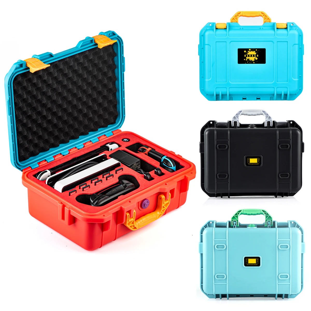 Portable Carrying Case For Nintendo Switch Explosion-proof ABS Box NS OLED Luxury Suitcase Accessories Waterproof Storage Boxes