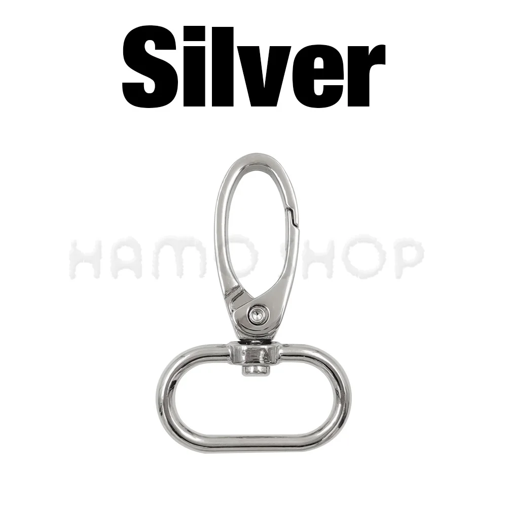 5pcs 16mm-38mm Metal Swivel Bags Strap Buckles Lobster Clasp Collar Carabiner Snap Hook DIY KeyChain Bag Part Accessories images - 6