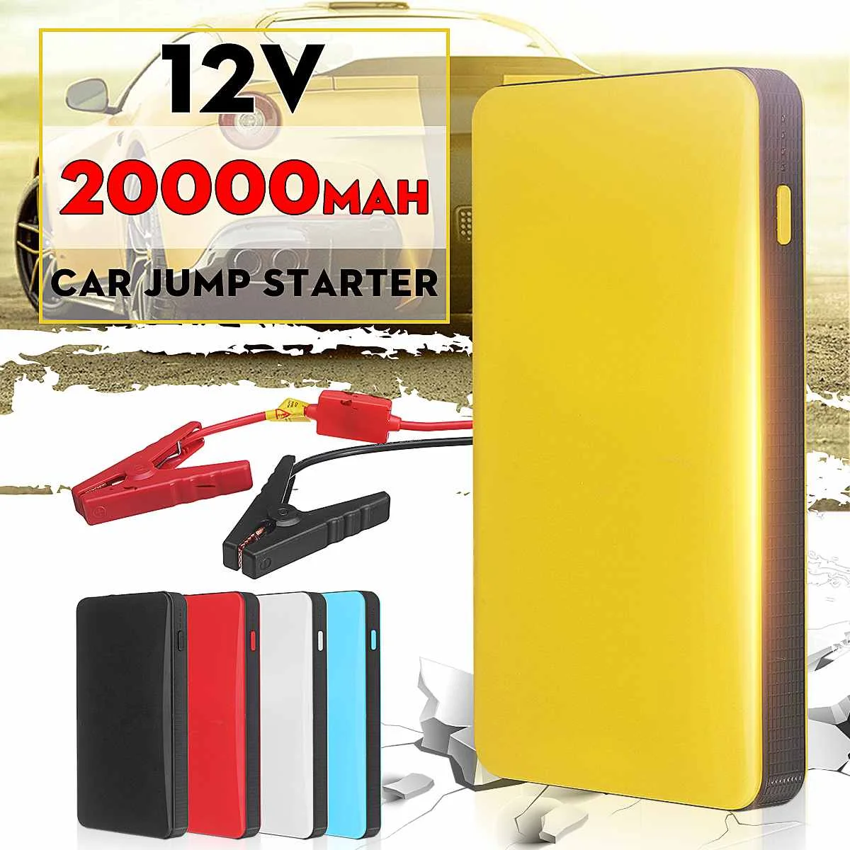 

Многофункциональное аварийное зарядное устройство 20000 мАч 12 В, аккумулятор для смартфона, внешний аккумулятор, автомобильный стартер, стартер для автомобиля