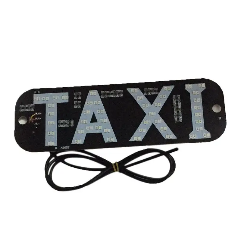 

Taxi Sign Led Lamp Led Sign For Car 2 Color Changeable Taxi LED Light With DC12V Car Charger For Driver Blue Green