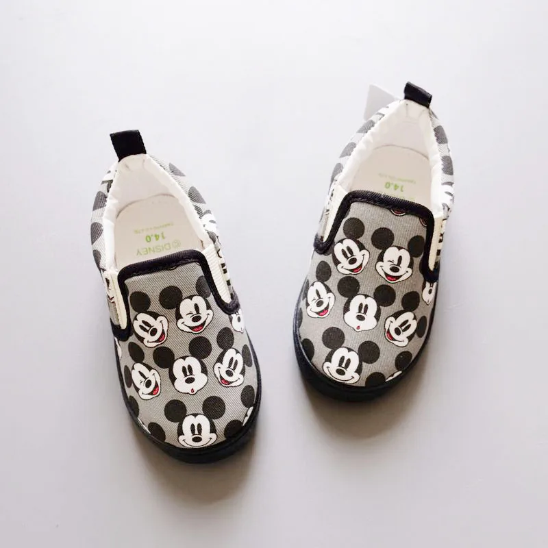 Модные ботинки Disney с Микки и Минни Детская пещера уличные тапочки для мальчиков