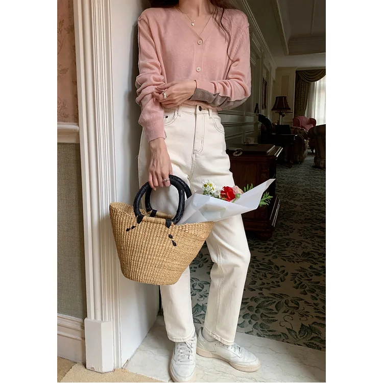 Men's Small White Jeans Women's 2023 Spring Korean Version High Waist Slim Straight Color Long Jeans Versatile