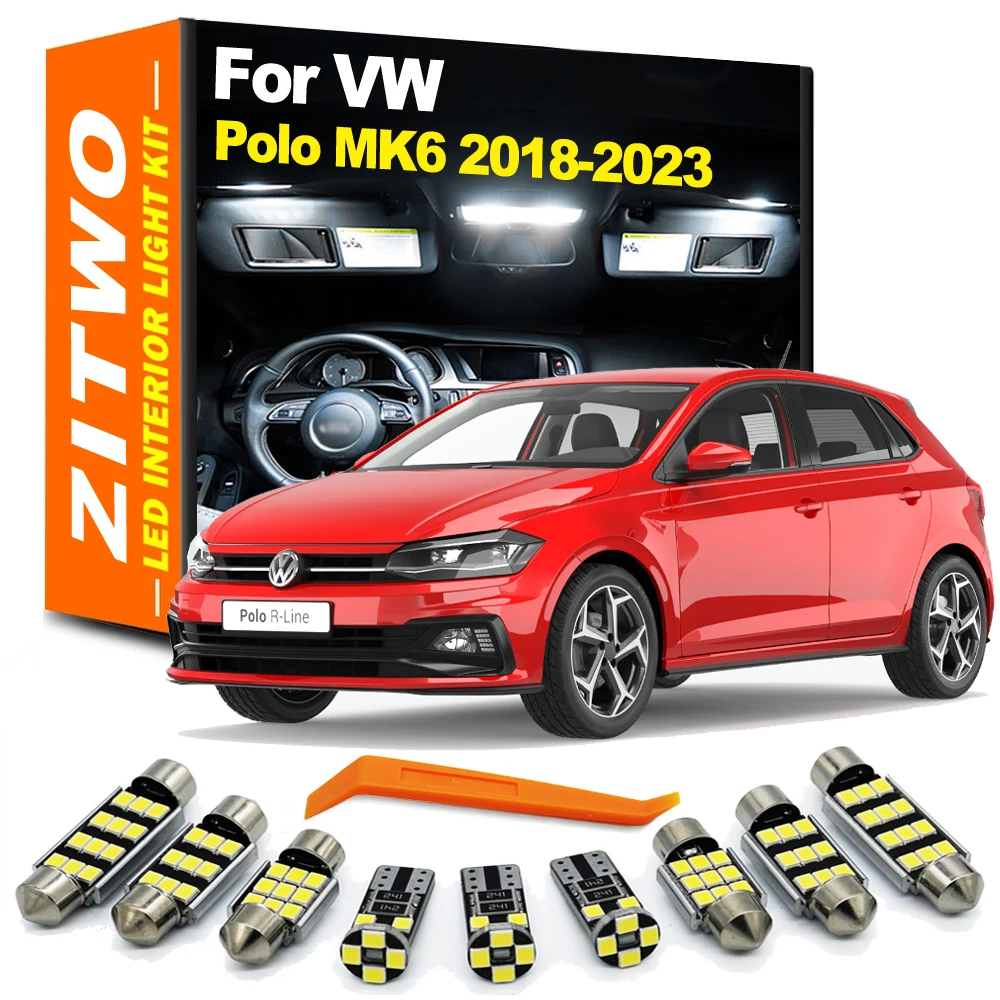 Дневные Лампы для внутреннего освещения в багажнике для VW Volkswagen Polo MK6 VI AW1 BZ1 2018 2019 2020 2021 2022