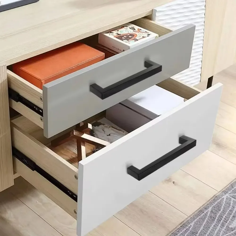 18 шт. квадратная мебельная фурнитура из нержавеющей стали дверные ручки шкафа