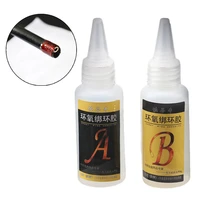 2pcs fishing rod building epoxy ab transparent glue repairing adhesive quick dry glue for fishing rods accessories