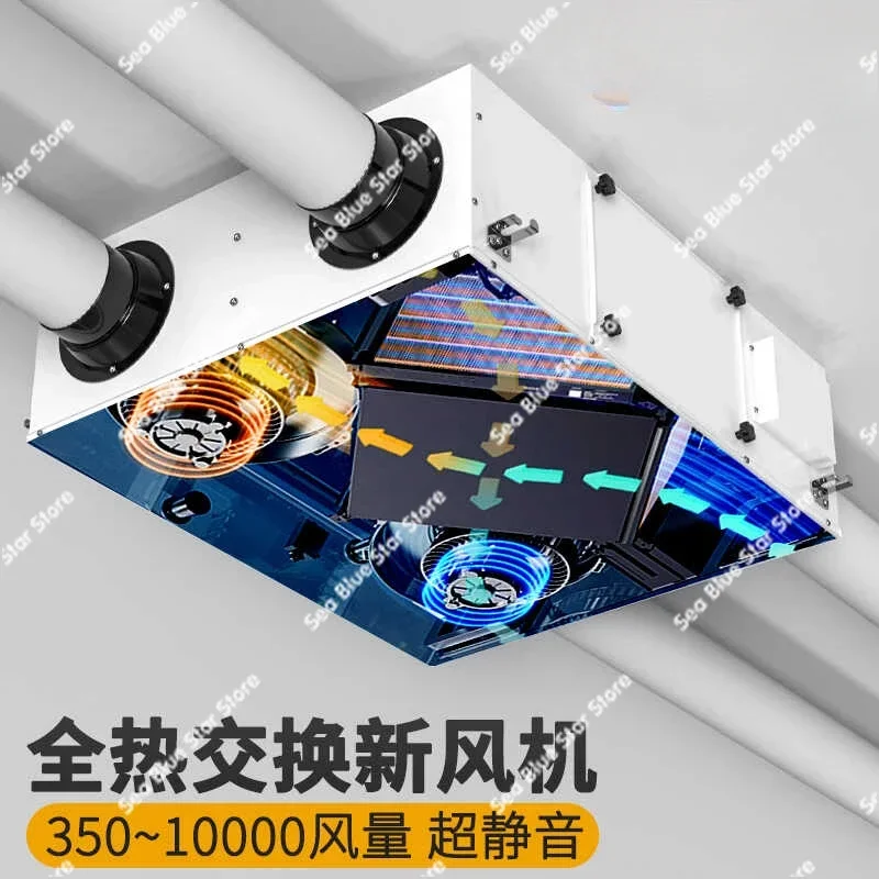 Полная теплообменная система свежего воздуха Бытовая очистка всего дома