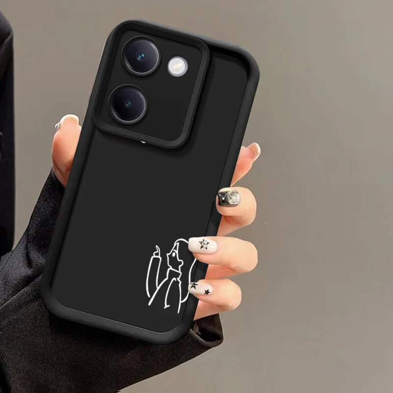 Чехол с белыми линиями по сравнению сердцем для мальчиков и девочек мягкая