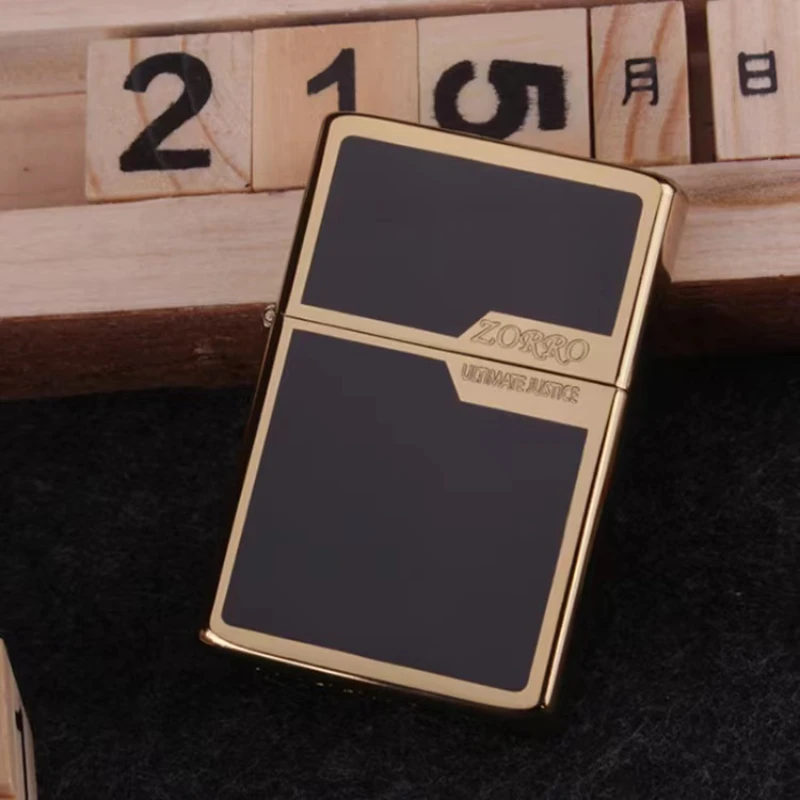 

Metal ZORRO Outdoor Flint Lighter Grinding Wheel Kerosene Oil Free Fire Lighter Refillable Gasoline Cigarette Lighter Gadgets