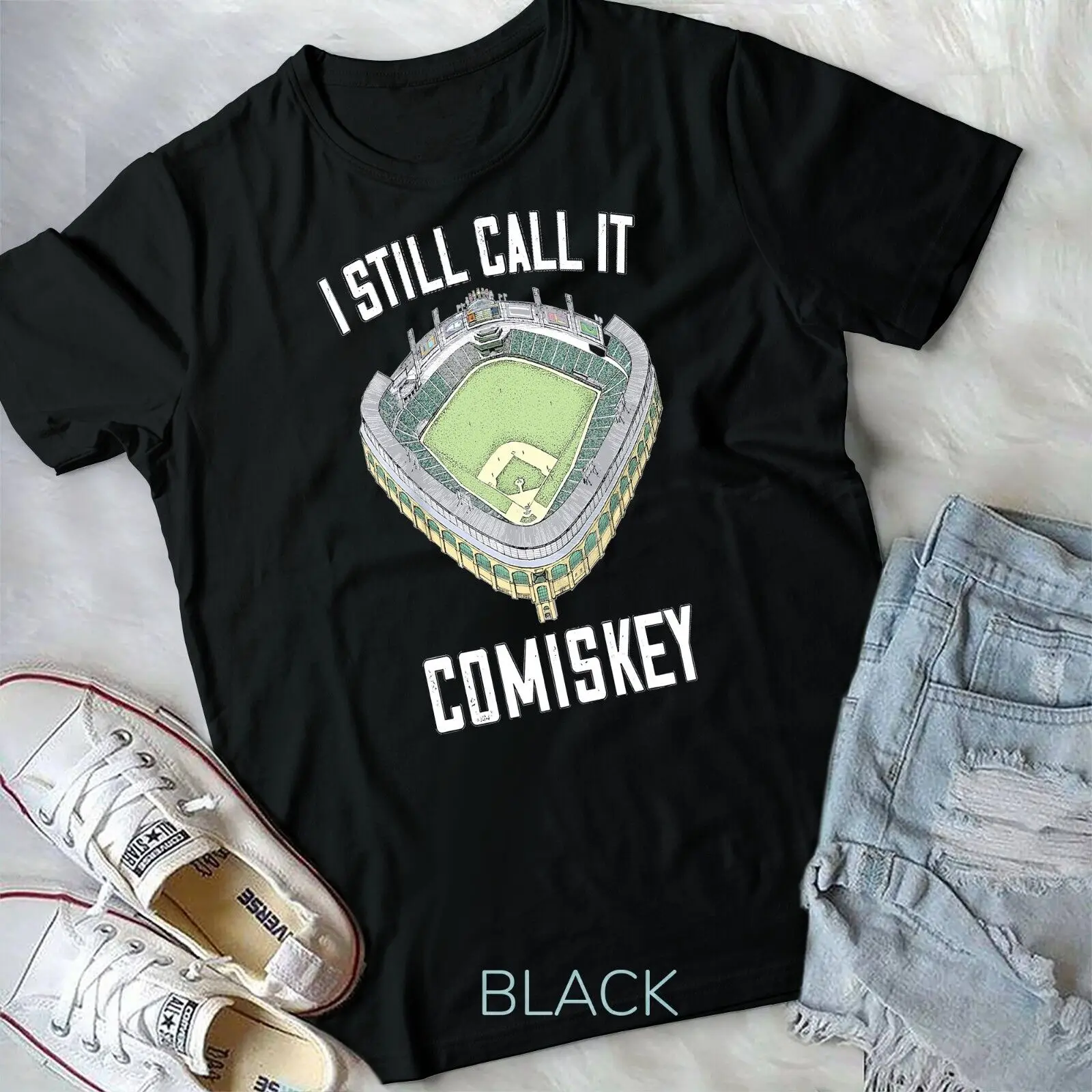 Винтажная футболка I Still Call It Comiskey Chicago Baseball Футболка унисекс