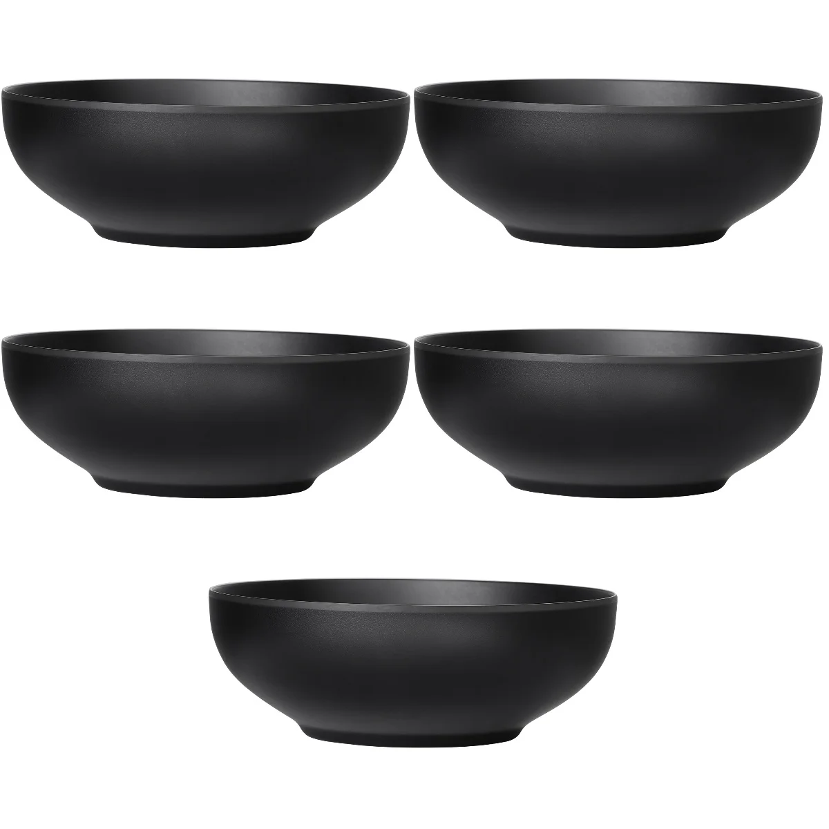 

5 Pieces Japanese Style Bowl Noodle Melamine Tableware Serving Utensils Soup Hand-Pulled Ramen for Restaurant