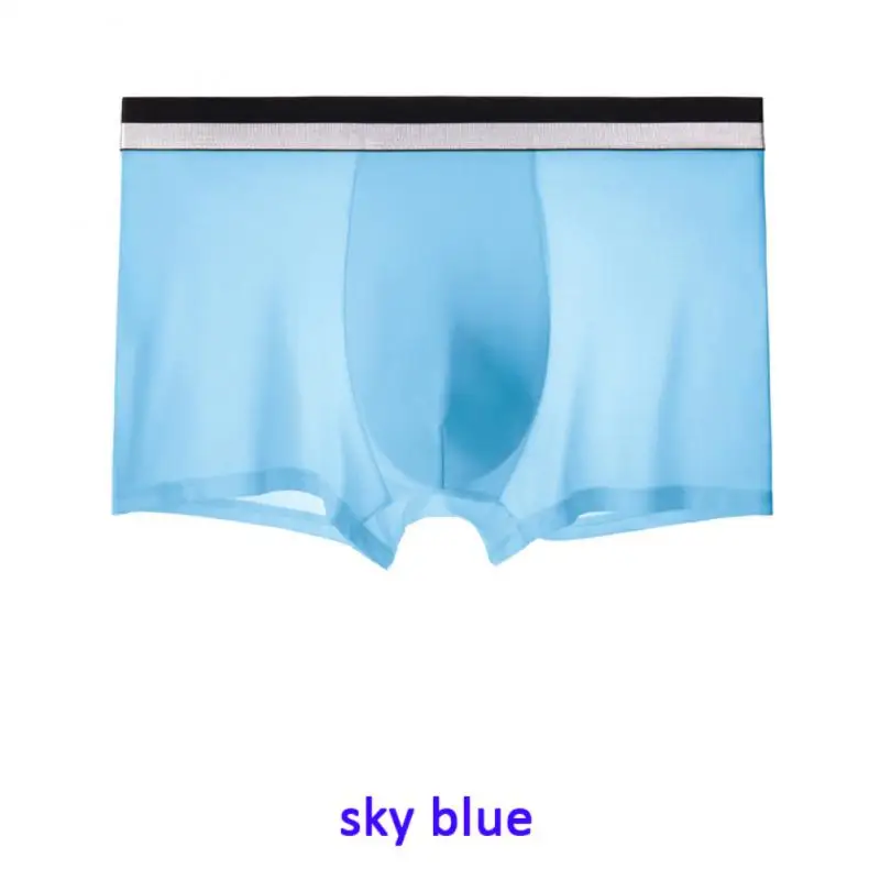 Сексуальные мужские брифы сексуальные ультратонкие дышащие трусы боксеры -