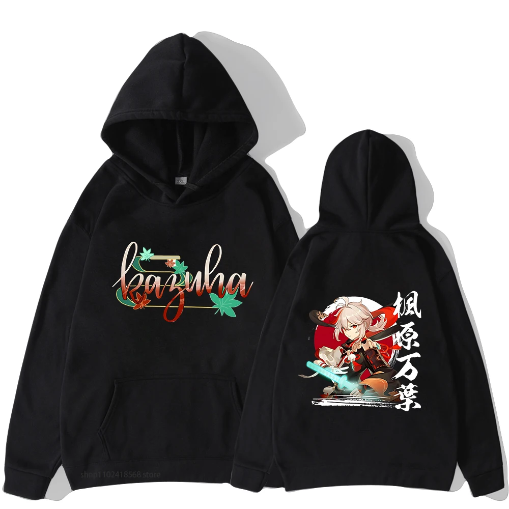 

Hot Game Genshin Impact Hoodies for Men Kaedehara Kazuha Graphic Swearshirts with Hooded Haikyuu Streetwear Women Y2k Sudaderas