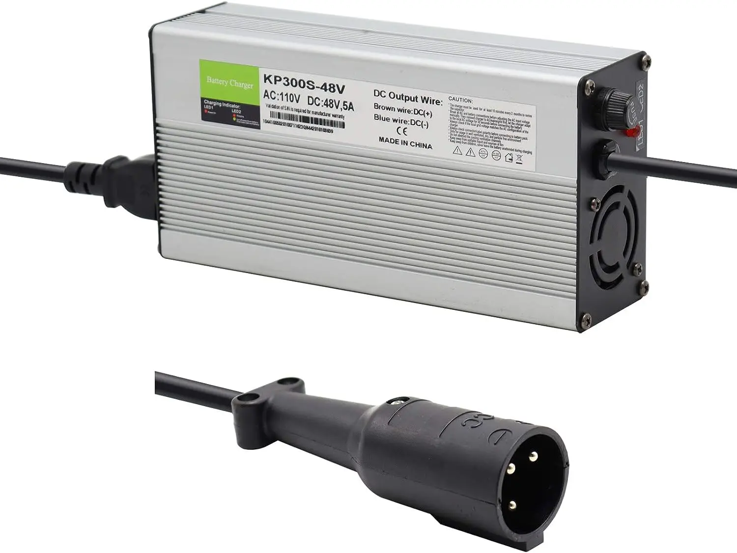 

Cart Charger 48V 5A for 48 Volt 48V Club Car Round 3 pins Plug