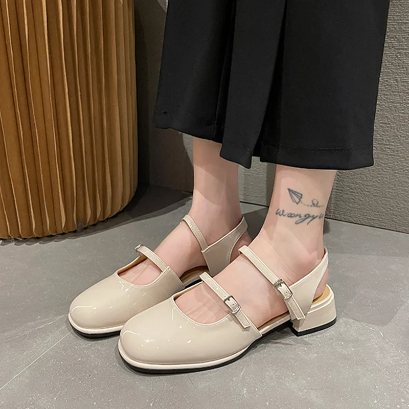 

Сандалии женские массивные с круглым носком, брендовые шлепанцы, дизайнерская Классическая удобная обувь для ходьбы, лето 2022