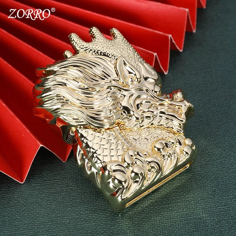 

ZORROZorro керосин утолщенный император дракон Броня щит мужской подарок на день рождения высококачественный прочный личный Ретро шлифовальны...