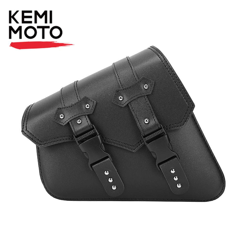 

Universal Motorcycle Saddle Bags Side Storage Luggage Bag Fork Tool Pouch PU Leather Tool Bag For Honda For Yamaha For Kawasaki