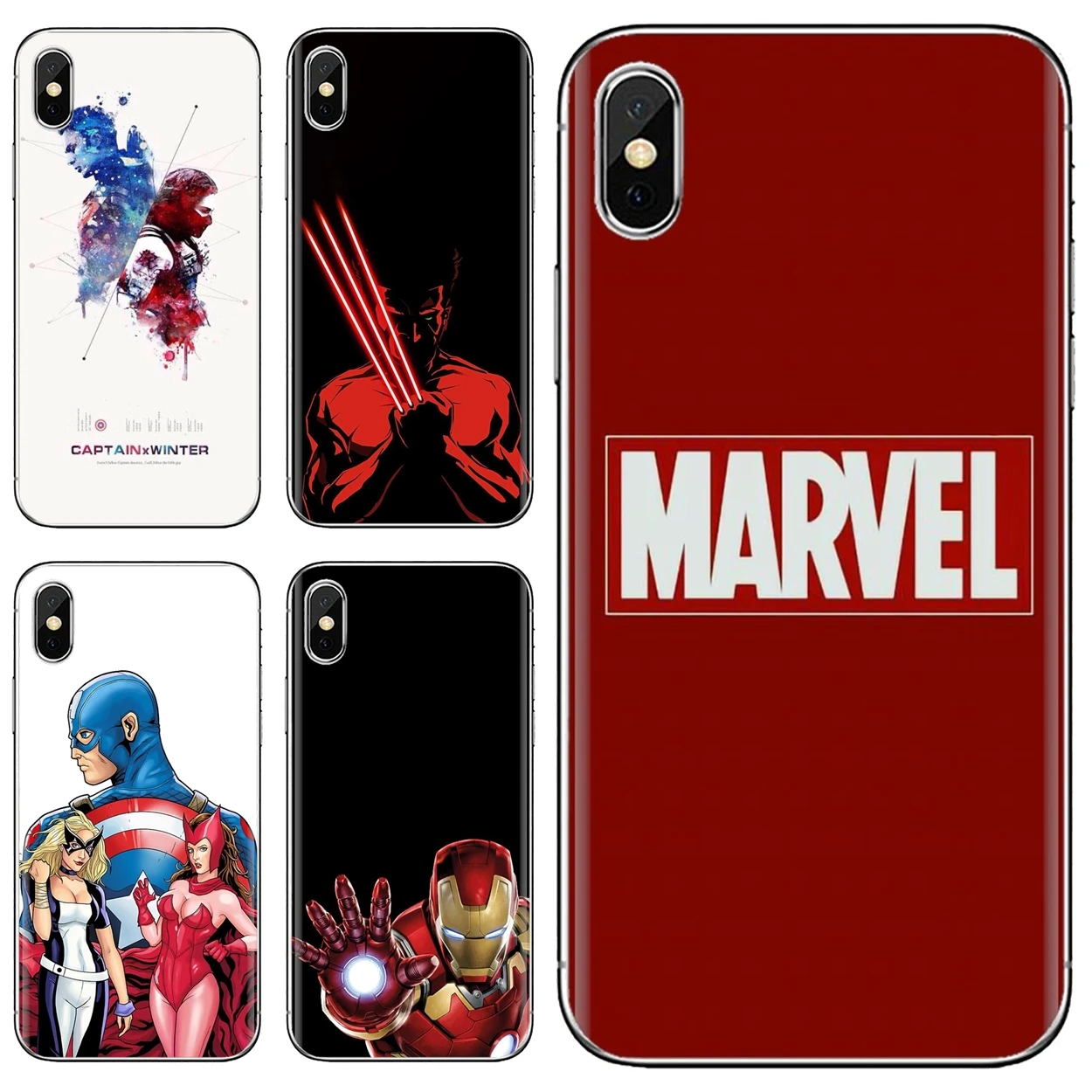 

Soft TPU Case For iPhone 10 11 12 13 Mini Pro 4S 5S SE 5C 6 6S 7 8 X XR XS Plus Max 2020 Captain America marvel