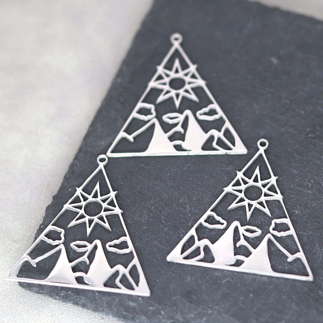 3 шт. треугольная полая звезда дерево держатель Подвеска Аксессуары фурнитура