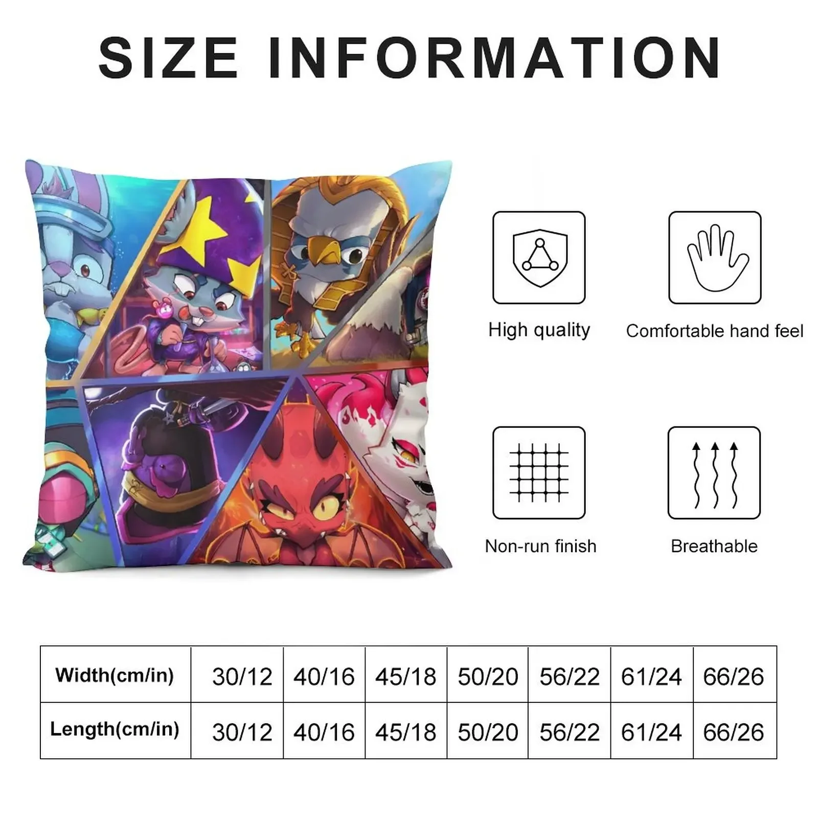 Легендарные персонажи Зооба декоративная подушка для девочек в стиле аниме