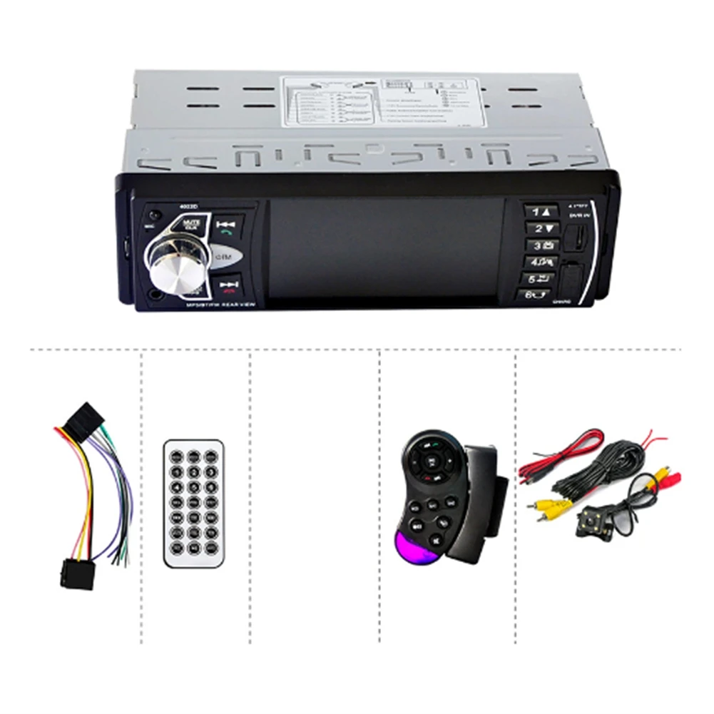 Автомобильный HD 4 1 дюймовый Bluetooth MP5 плеер Реверсивный экран FM-радио