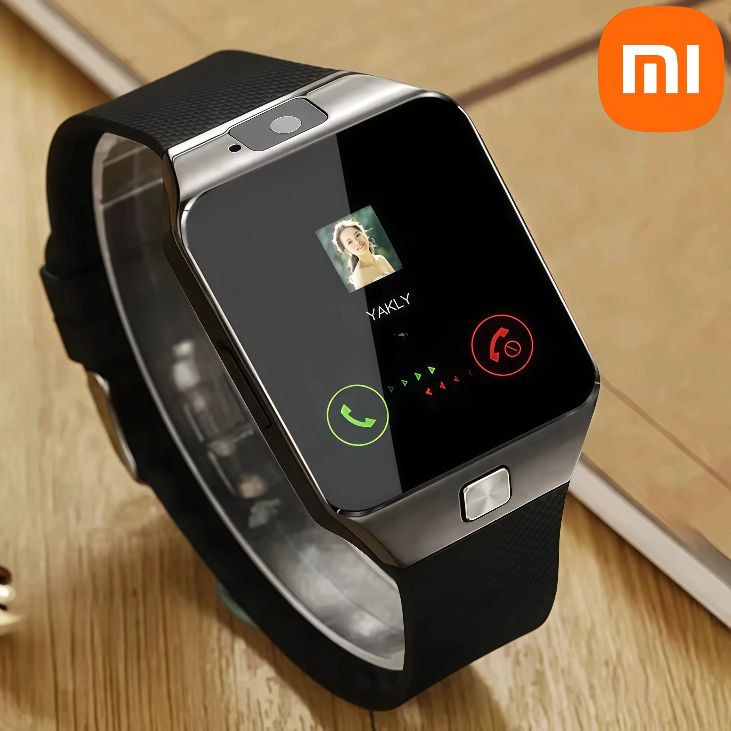 Фото Xiaomi цифровой сенсорный экран умные часы DZ09 Q18 браслет камера Bluetooth наручные часы SIM-карта IOS Android телефоны поддержка №1