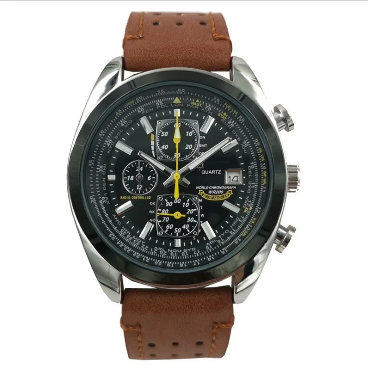 2023 Fashion Men's Watch Brand Luxury Male Quartz Watches Casual Steel/Leather Strap Digital Calendar Wristwatch Men Clock