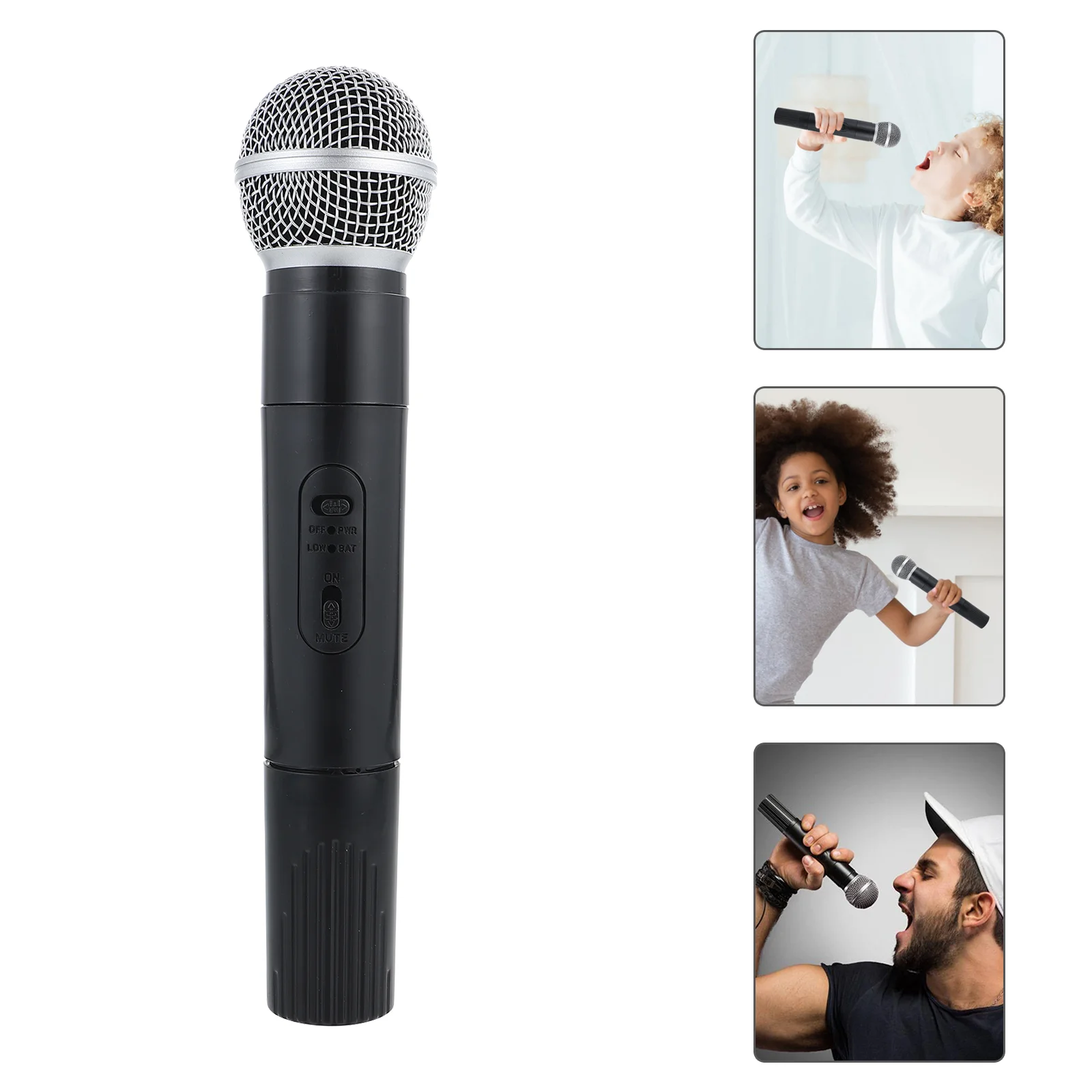 

Microphones Pretend Play Mics for Karaoke Fun Birthday Party Favors Costume Prop Wireless