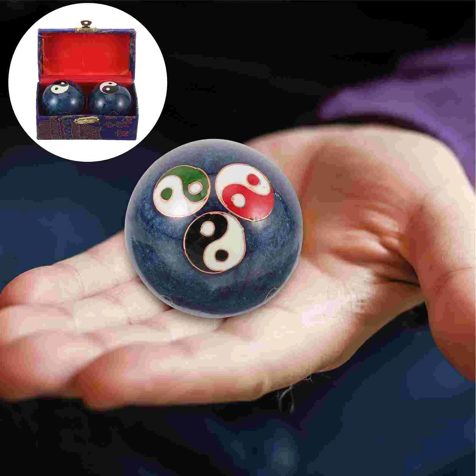 

Hand Exercise Balls Massager Handball Metal Massaging Convenient Iron Portable Fitness