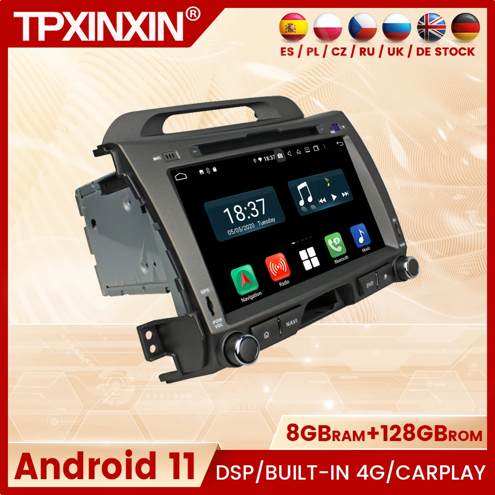 

Автомобильный мультимедийный стереоприемник для Kia Sportage 2010 2011 2012 2 Din Android