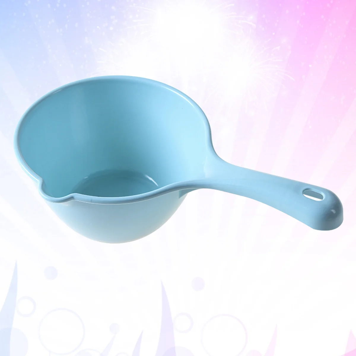 

Kids Water Cup Ladle Spoons Water Ladle Scoop Shower Water Ladle Kids Water Cuproom Hair Washing Scoop Kitchen Supplies ( Blue )