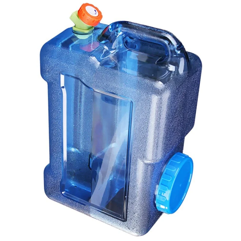 Канистра для воды с краном и ручками портативный автомобильный контейнер 12 л