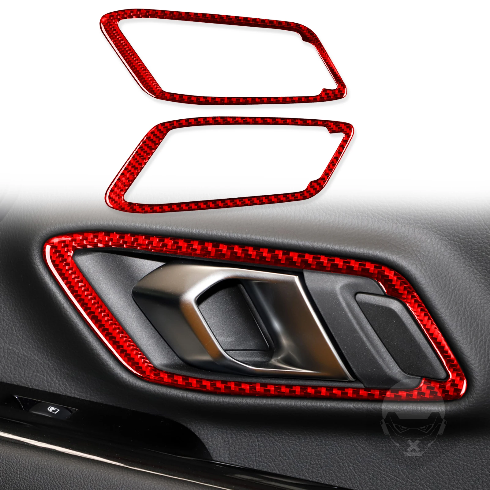 

Для Toyota Supra a90 2019 2020 2021 2022 накладка на внутреннюю дверную ручку, Обложка, отделка, наклейка, наклейка, аксессуары для салона автомобиля, углеро...