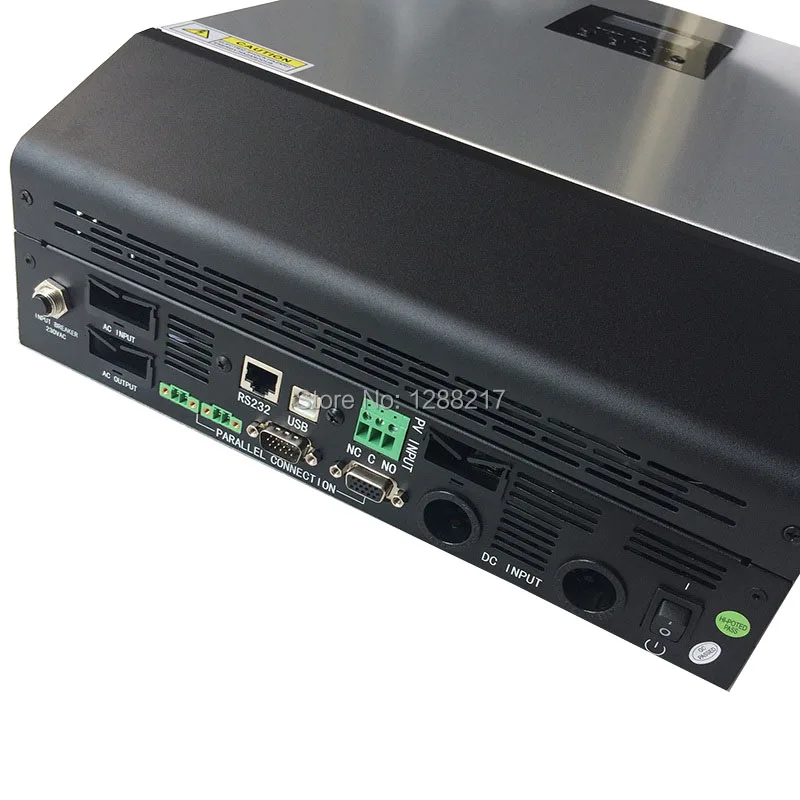 5КВА Гибридный инвертор солнечной энергии чистого синусоидального типа с выходом 220В переменного тока и встроенным ПШИ 48В50А контроллером заряда фотоэлементов с зарядным устройством на 60А переменного тока.