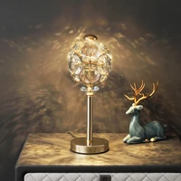 light luxury crystal wall lamp bedroom bedside lamp post modern minimalist living room tv background wall decoration table lamps