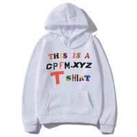 hip hop rap kanye west this is a cpfm xyz color letter logo printed t shirt hoodie men women fashion cotton hoodies sweatshirt