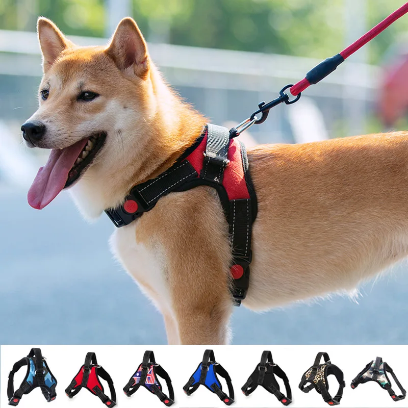 

Dog Harness Quick Release Vest Pet Puppy Harness Nylon Material Breathable Pet Harness for Dog Adjustable Pet Outdoor Harness