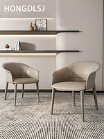 dining chair home modern simple nordic handrails dining chair italian minimalism designer light luxury study chair