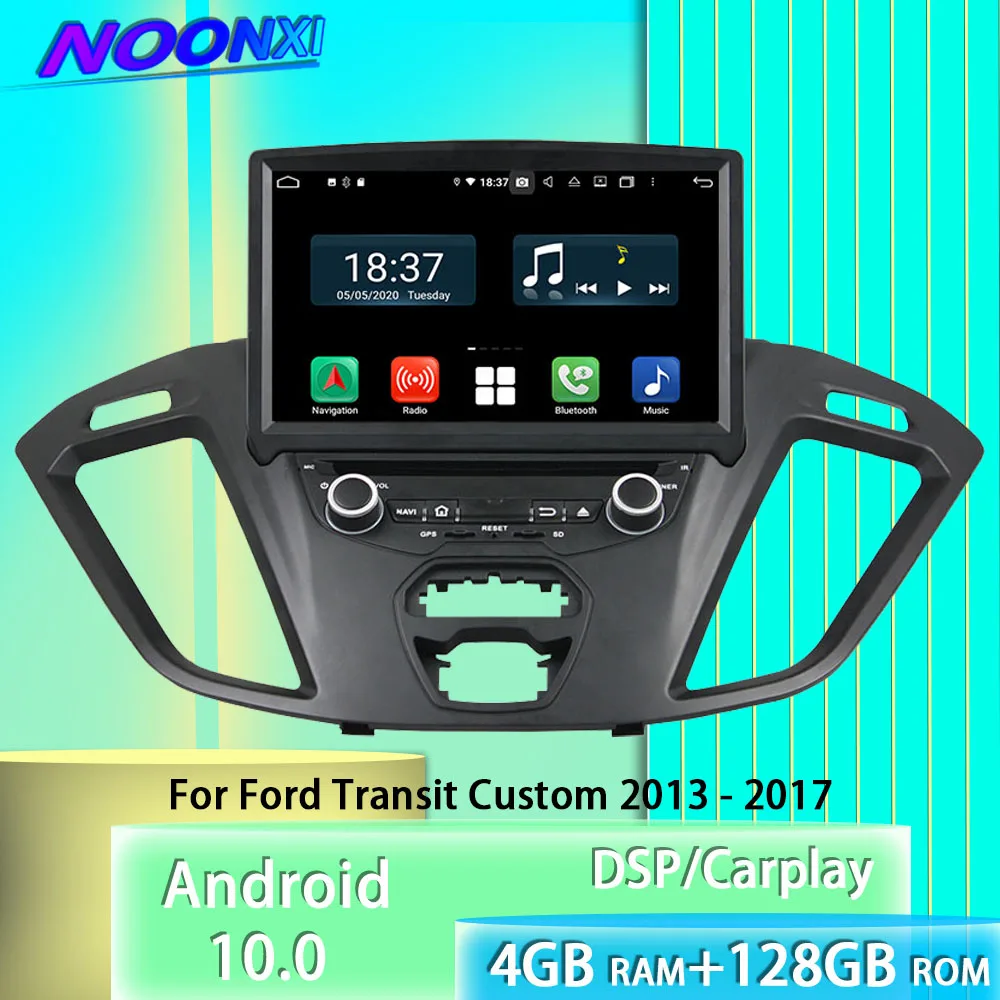 

2 Din Android 10 For Ford Transit Custom 2013-2017 Car Radio Stereo Multimedia Player Bluetooth GPS Navigation Carplay Head Unit