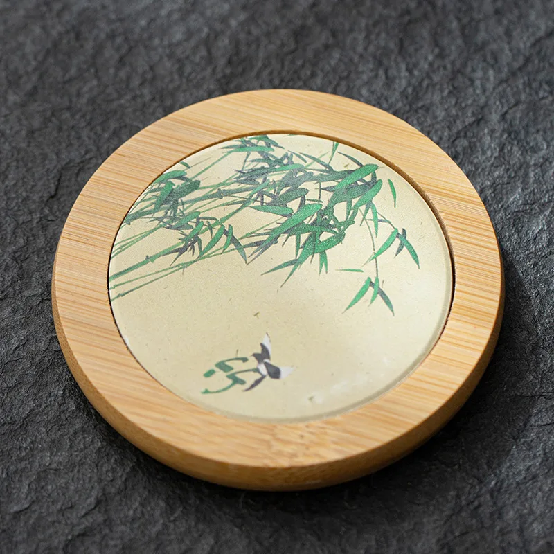 

Керамические бамбуковые подставки Слива Орхидея