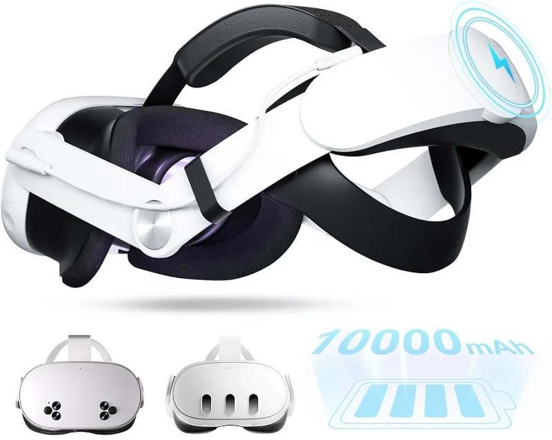 Подходит для аккумулятора гарнитуры Oculus Quest 3Quest 3s, 10000 мАч, быстрая зарядка 18 Вт, мобильное зарядное устройство, аксессуары для VR. (art.: 3920d8d0cd76e) - 3920d8d0cd76e