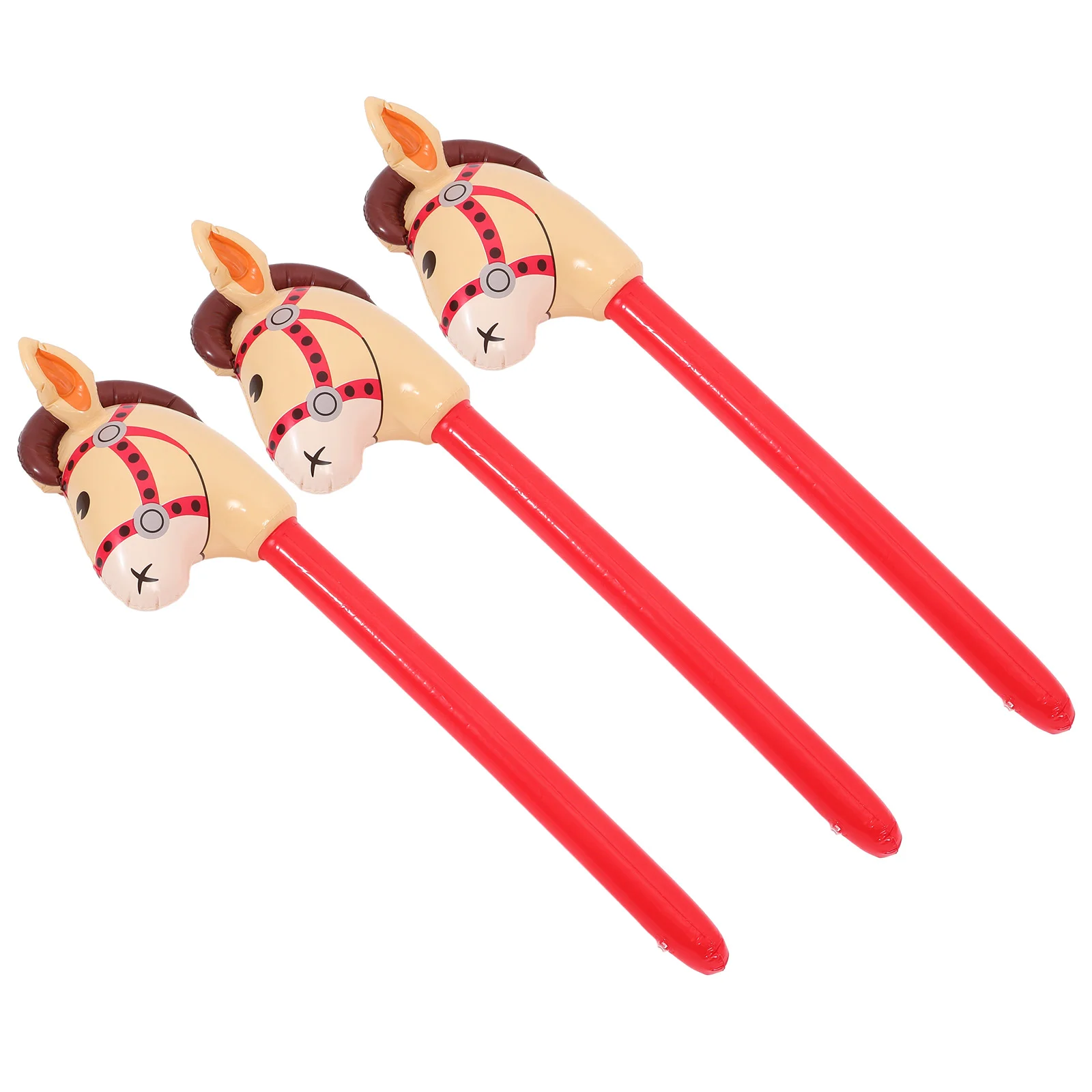 3 шт. надувные принадлежности для вечеринок с изображением лошади длинная палка