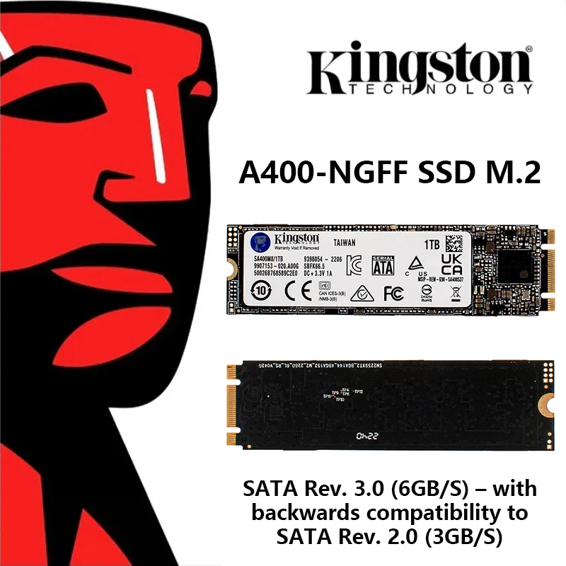 Kingston A400-NGFF SSD M.2 2280 Внутренние твердотельные накопители 2 ТБ 1 480G 240G 120G SSDs Жесткий