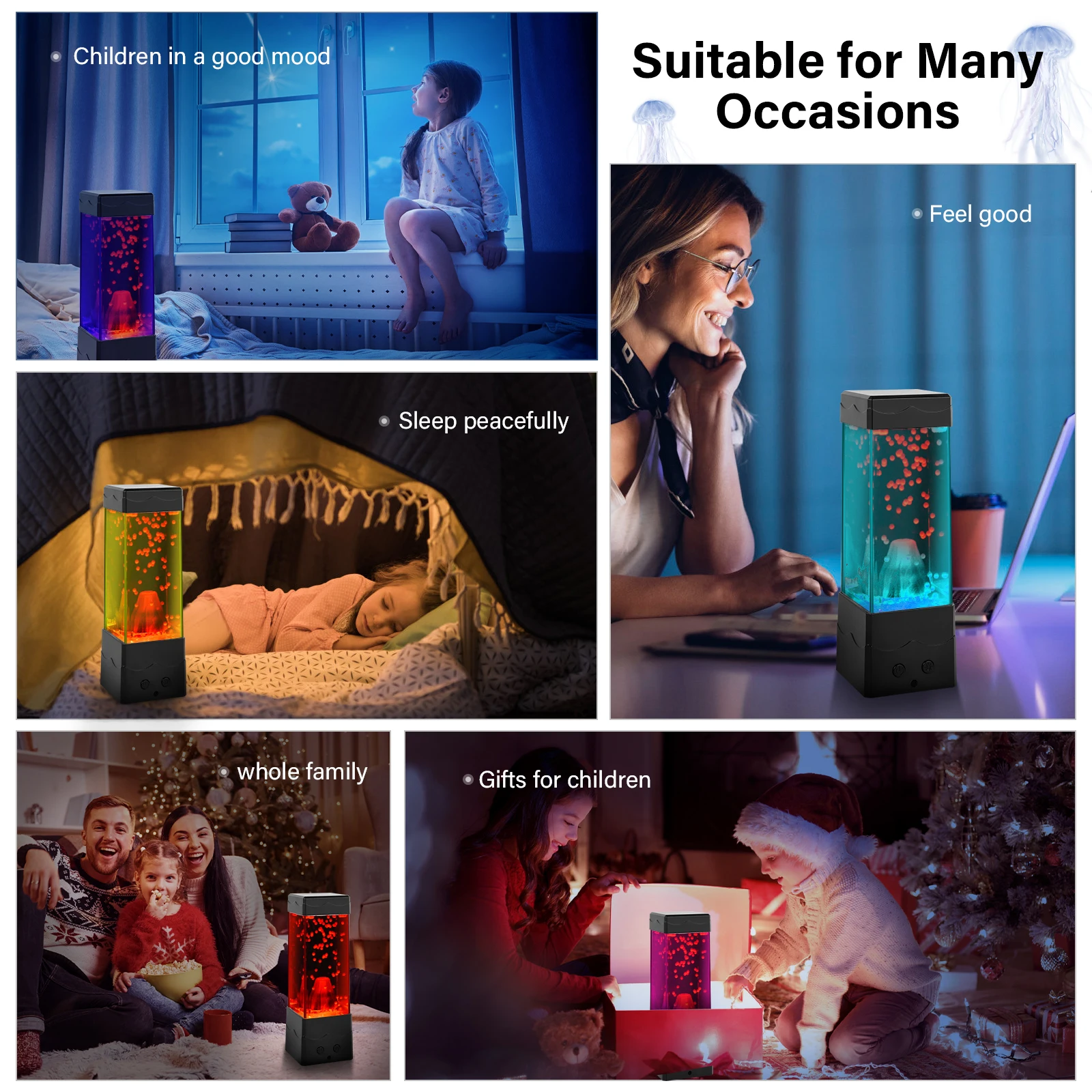 Лампа Lava с питанием от USB для детской комнаты офиса настольного компьютера