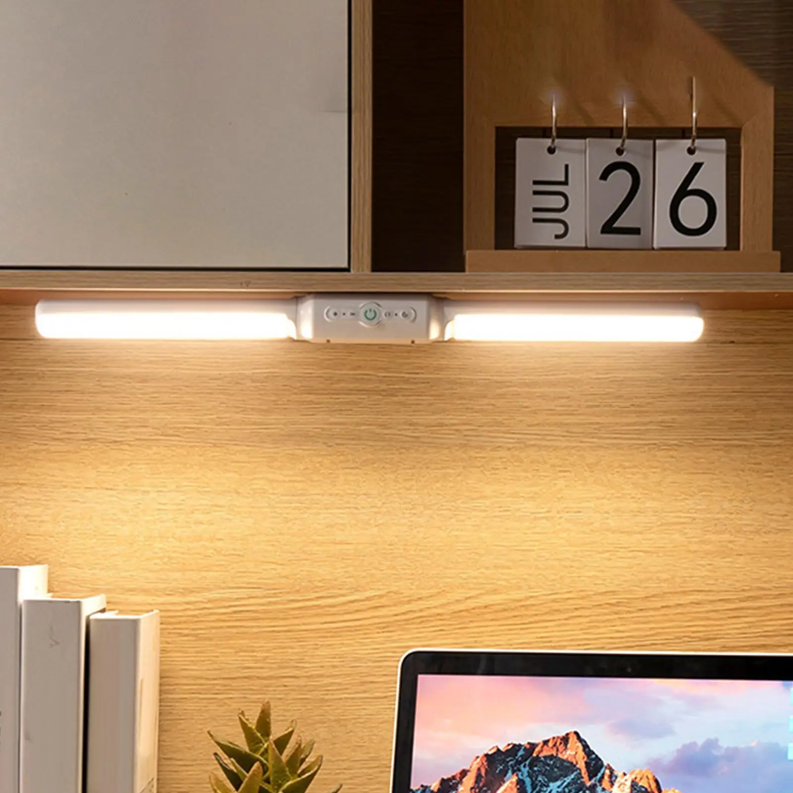 

LED Lamp Light Bar 350° Rotating Table USB Rechargeable Night Light Lamp for Makeup Mirror Closet Bedroom Dormitory Kids