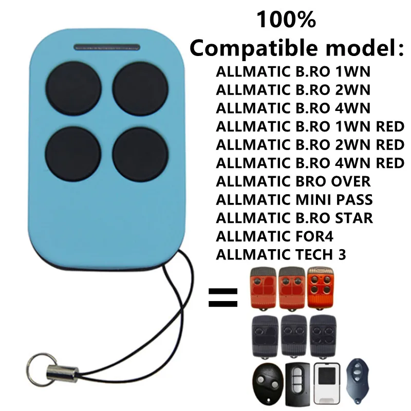 

For ALLMATIC B.RO 1WN 2WN 4WN RED ALLMATIC BRO OVER MINI PASS Garage Remote Control Duplicator ALLMATIC B.RO STAR FOR4 Clone