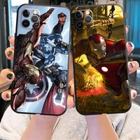 popular marvel phone case for iphone 13 12 11 pro 12 13 mini x xr xs max se 6 6s 7 8 plus silicone cover carcasa coque soft